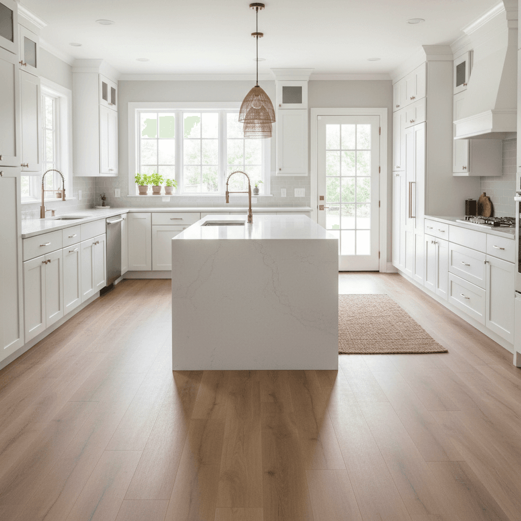 Luxury vinyl plank flooring